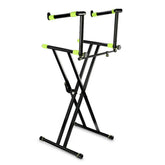 Gravity KSX2 Support de clavier X Form Double inc KSX2T Groupe de musiciens de piano inclinable